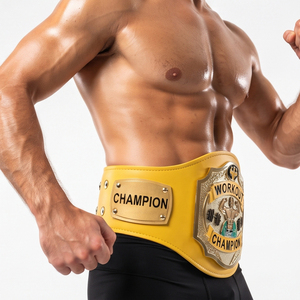 Ceinture de champion personnalisée en cuir véritable, épaisseur 3 cm, confortable, taille haute, unisexe, équipement d'arts martiaux MMA/Jiu-Jitsu - Product Image 5