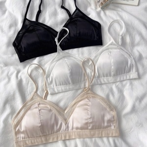 Underwear <b>Bra</b> Beautiful Bust Support Lingerie Lace Satin Sexy Hollow-Out Design <b>Bra</b> - Product Image 6