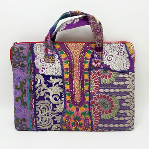 Patchwork recycled embroidered <b>bags</b> OEM wholesale manufacturer for custom bulk orders and worldwide exports. - Product Image 1