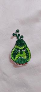 Beaded Embroidered PU <b>Sew</b>-<b>On</b> <b>Patch</b> with Sequin Applique for Fashion Garment Decoration - Product Image 3