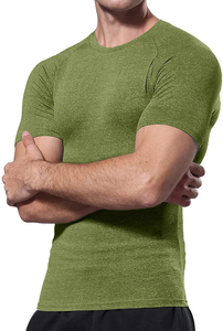 T-shirt homme uni pas cher 100% polyester à séchage rapide, impression par sublimation personnalisée avec logo, t-shirt sport unisexe pour homme - Product Image 3