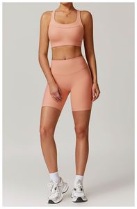 Nouvel ensemble de sport pour femme : soutien-gorge de yoga à séchage rapide et pantalon taille haute, idéal pour la course et la gym - Product Image 6