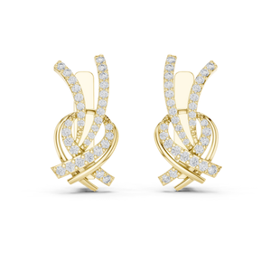 Pendientes de Aro Bali con Mosaico de Circonio, Plata de Ley 925 Chapada en Oro de 18K, Joyería Artesanal de Lujo para Mujer - Product Image 1