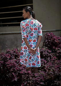 100% Cotton Fabric Stylish Floral Printed 3/4 Sleeve Anarkali <b>Kurta</b>/Kurtis for <b>Women</b> - Product Image 4