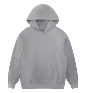 Sudadera con capucha personalizada 100% algodón talla XL, diseño con cremallera y logo en relieve, sudadera de invierno de tela de rizo, bordada con cuentas, color liso. - Product Image 5