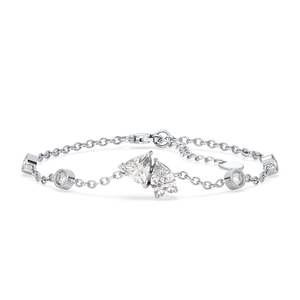 Pulsera de Cadena con Diamante Cultivado en Laboratorio de 2.2 Quilates de Alta Calidad REYES en Oro Blanco de 14K y 18K con Baño de Rodio, Regalo de Boda, Joyería Fina - Product Image 1