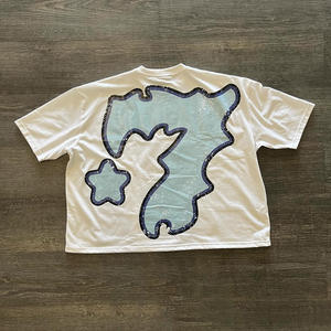 Vêtements de marque de luxe pour hommes, fabricant, t-shirt personnalisé 320g 100% coton, t-shirt imprimé sur mesure - Product Image 2