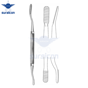 Lime à os Miller-Colburn, longueur 18 cm / 7 pouces, largeur 3 mm et 4 mm, instrument chirurgical à double extrémité pour le modelage osseux - Product Image 2