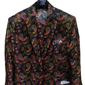 Styloscollection sur mesure 100% costumes d'affaires pour hommes en laine MTM 186 # plissé simple boutonnage pour les occasions de bureau Sukhumvit - Product Image 1