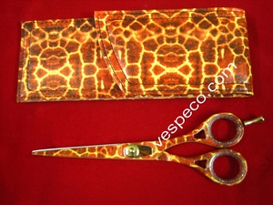 Ciseaux et pochette de Salon, pochette avec la même impression - Product Image 2
