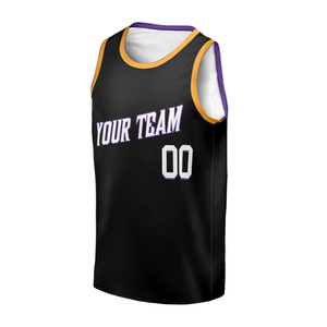Maillots de basket-ball personnalisés OEM ODM de haute qualité avec design drapeau, 100 % polyester, séchage rapide, protection UV - Vêtements de sport en gros - Product Image 1