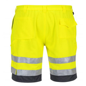 2026 Custom Made Safety Cargo Pocket Shorts Reflective Tape Road Safety Hi Viz Construction Safety <b>Working</b> Shorts - Product Image 5