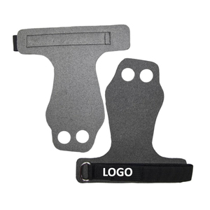 Agarre con 2 orificios y cierre ajustable de gancho y bucle para levantamiento de pesas y entrenamiento de fuerza. Agarre de gimnasia de 2 orificios, soporte unisex. - Product Image 1