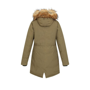 Chaqueta Parka de Invierno para Mujer, Estilo Estratégico, de Lana, Manga Larga, Grosor Estándar, con Capucha, Acolchada de Algodón, Talla Grande, Marca de Fábrica - Product Image 3
