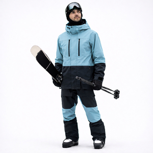 Combinaison de ski personnalisée pour homme et femme, imperméable, coupe-vent, combinaison de snowboard, isolée thermiquement, combinaison d'hiver, fabricant de vêtements de ski OEM ODM - Product Image 1
