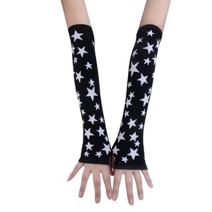 Manches de protection anti-UV imprimées étoiles noires pour adultes, vêtements de cyclisme unisexes légers et respirants - Product Image 1