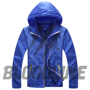 Chaqueta de Exterior para Hombre, Negra, Cortavientos, de Manga Larga, con Capucha, para Primavera - Product Image 4