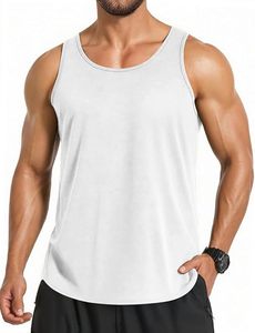 Camiseta sin mangas de algodón premium para hombre, camiseta de gimnasio sin mangas, camiseta de entrenamiento con logo personalizado, ropa deportiva para hombre - Product Image 1