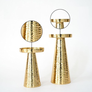 Elegante Portavelas de Metal Dorado para Decoración de Mesa de Boda, Decoración de Interiores del Hogar o Centro de Mesa para Eventos - Product Image 2