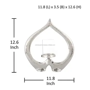 Porte-bougie moderne pour centre de table, décoration élégante, porte-bougie décoratif pour le salon, style Zahid - Product Image 5