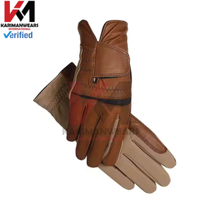 Guantes de Equitación de Cuero Transpirables para Niños y Adultos, Venta al por Mayor del Fabricante, Guantes Ecuestres con Logotipo Personalizado - Product Image 2