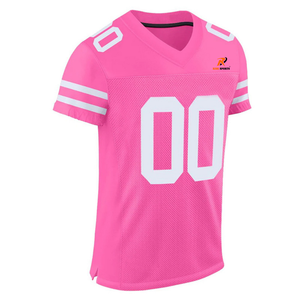 Maillot de football américain personnalisé avec nom d'équipe, marque personnalisée, antibactérien, personnalisable, nouveau style tendance, grande taille, respirant - Product Image 4