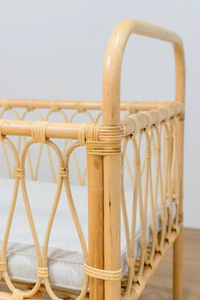 Cuna de Ratán Natural para Bebé, Precio Económico, Hecha a Mano, Muebles para Dormitorio Infantil, Cama para Recién Nacido - Product Image 3