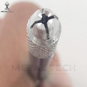 Portaagujas de ventilación plateado con mango metálico delgado, aguja de microacero con gancho, herramientas profesionales para la elaboración de pelucas de encaje y tupés. - Product Image 5