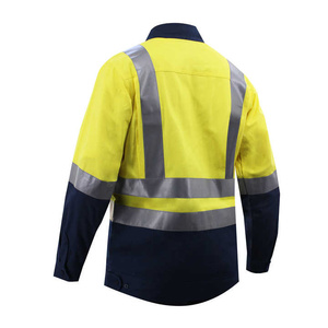 Uniformes de Algodón para Electricistas y Soldadores, Ropa Resistente al Fuego, Traje de Trabajo de Dos Piezas, Camisa y Pantalones, Ropa de Trabajo para Hombres y Mujeres - Product Image 3