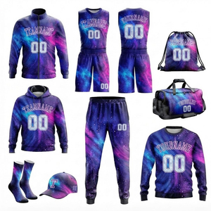 Personaliza tu propio uniforme de baloncesto para equipo en venta. Último diseño, uniforme de baloncesto con logo personalizado, conjunto completo para ropa deportiva. - Product Image 1