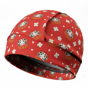 Unisex Visibility Reflective Cycling Beanie <b>Hat</b> With Custom Sublimation Printing Winter Beanie With Fleece Lining Skull Beanie - Product Image 4