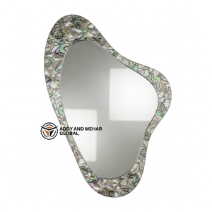 Espejo de Pared Cuadrado de Lujo con Marco de MDF, Incrustaciones Art Deco, 5mm de Grosor, Hecho a Mano, Ecológico, Decoración para Bodas, Decoración Premium para el Hogar - Product Image 1