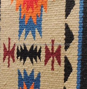 Tapis de selle occidental multicolore de qualité extrême laine néo-zélandaise cuir Offre Spéciale équitation anglaise couverture polaire feutre de fourrure - Product Image 3