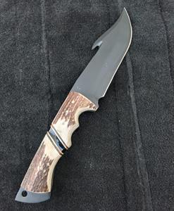 Couteau utilitaire à pointe tombante, lame en acier au carbone de 0,5 mm d'épaisseur, manche en bois, bord droit non réglable, qualité DIY, OEM - Product Image 4