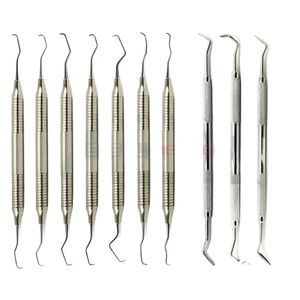 Oferta Especial: Juego de 10 Curetas Dentales Gracey de Mango Hueco, Cuchillas Periodontales 7 y 3, Instrumentos Médicos Manuales Clase I Alemanes con Certificación CE ISO - Product Image 1