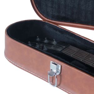 Étui rigide pour guitare électrique 13657298 marron à surface bombée pour sacs et protections d'instruments de musique de style GLP - Product Image 2