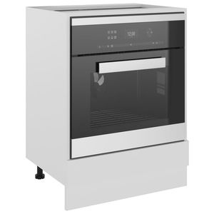 23.6 bianco "x 18.1" x 32.1 "ha costruito il gabinetto di legno del forno per la dimensione perfetta della cucina per l'organizzazione della cucina - Product Image 4