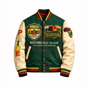 Chaqueta ligera para hombre estilo HBCU, cómoda y personalizada, chaqueta universitaria, chaqueta de colegio, chaqueta varsity hecha a medida. - Product Image 1