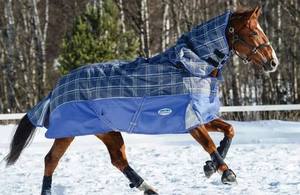 Couverture d'hiver imperméable pour cheval 600 deniers, 300 GSM, rembourrée, doublure en nylon |   Durable, respirant, en acier inoxydable - Product Image 2