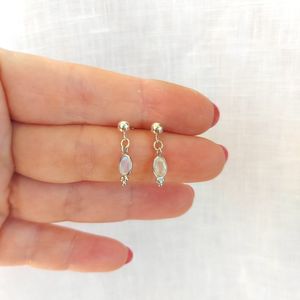 Ensemble de bijoux fins pour femmes, pendentif et boucles d'oreilles en pierre de lune arc-en-ciel naturelle, argent 925, fabrication artisanale, design personnalisé, vente en gros - Product Image 2