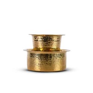 Juego de Dabara Tradicional de Latón de Dos Niveles, Desmontable, con 2 Compartimentos de 0-1L, Utensilios de Cocina Portátiles para Adolescentes y Adultos, Materiales Seguros - Product Image 2