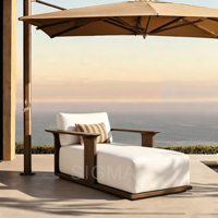 Ensemble de canapés modulaires d'extérieur en aluminium de qualité supérieure, meubles de patio résistants aux intempéries et aux UV pour jardin de luxe