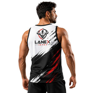 Camiseta Deportiva sin Mangas para Hombre, Personalizada por Sublimación, para Gimnasio, Fitness, Culturismo, Ropa Deportiva sin Mangas, con Logotipo OEM - Product Image 4