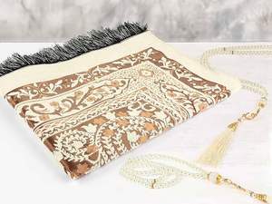 เสื่อละหมาดพิมพ์ลายดิจิตอลกันลื่นสั่งทำพิเศษจากโรงงานเจนามาซ สำหรับการละหมาดของชาวมุสลิม คุณภาพหรูหรา ขายส่ง เหมาะสำหรับการเดินทาง - Product Image 4