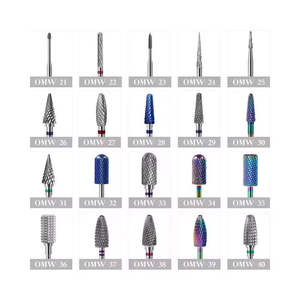Astrin Surgical Dental & Manicure <b>Drill</b> Bits All Sizes, Barrel Shape Manual Stainless Steel Medium Diamond <b>Nail</b> <b>Drill</b> Bits - Product Image 4