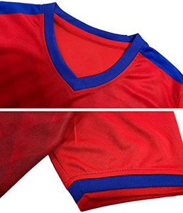 Meilleur design, couleur et taille personnalisées, uniforme de football respirant à manches courtes, vêtements de sport de haute qualité, confortables - Product Image 3