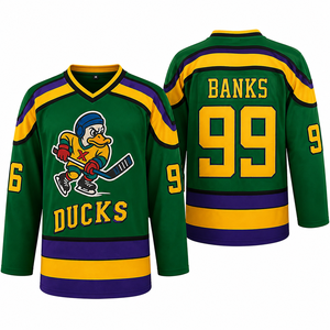 Custom Sublimated Ice Hockey Jerseys Wholesale Breathable Adults Team Uniforms OEM Stitched Sportswear V-Neck Quick Dry <b>Shirts</b> - Product Image 1