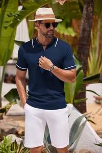 Camiseta Polo Personalizada al por Mayor para Hombre, Impresión de Logotipo, Camiseta Polo Simple para Hombre, Camiseta Polo Negra de Algodón con Bordado Personalizado - Product Image 3