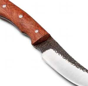 Herramienta utilitaria de acero con alto contenido de carbono, acabado martillado a mano, mango de palisandro. - Product Image 2