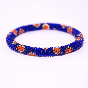 Beaded Tube <b>Charm</b> <b>Bracelet</b> Seed Beads Elastic Bangles Colorful Pattern Luxury Unisex Gift Jewelry <b>Fashion</b> Accessory Wholesale - Product Image 2